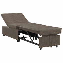 Canapé-Lit Gris foncé 194 x 67 x 82 cm Tissu Huahua 582790582790