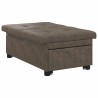 Canapé-Lit Gris foncé 194 x 67 x 82 cm Tissu Huahua 582790582790