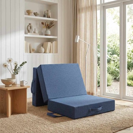 Canapé-lit pliable 75 x 63 x 45 cm Bleu 582794582794