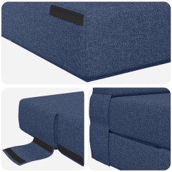 Canapé-lit pliable Bleu 70 x 72 x 60 cm Tissu 582795582795