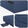 Canapé-lit pliable Bleu 70 x 72 x 60 cm Tissu 582795582795