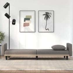 Canapé-lit avec coussins taupe tissu 582796582796