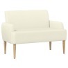 Canapé love seat avec capitonnage en boutons Crème 582798582798