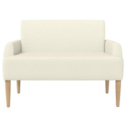 Canapé love seat avec capitonnage en boutons Crème 582798582798