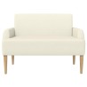 Canapé love seat avec capitonnage en boutons Crème 582798582798