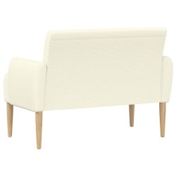 Canapé love seat avec capitonnage en boutons Crème 582798582798