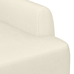 Canapé love seat avec capitonnage en boutons Crème 582798582798
