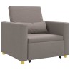 Canapé-lit escamotable simple Taupe 90 x 165 x 87 cm tissu 582803582803