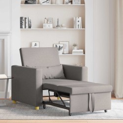 Canapé-lit escamotable simple Taupe 90 x 165 x 87 cm tissu 582803582803