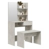 Ensemble de coiffeuse Gris béton 74,5x40x141 cm 582805582805
