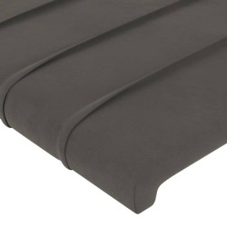 Tête de lit avec oreilles Gris foncé 203x23x78/88 cm Velours 582806582806