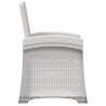 Chaise de jardin inclinable imitant le rotin 2 pcs Blanc PP 582810582810