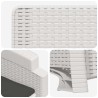 Chaise de jardin inclinable imitant le rotin 2 pcs PP 582813582813