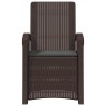 Chaise de jardin inclinable imitant le rotin 2 pcs PP 582814582814