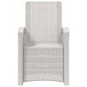Chaise de jardin inclinable imitant le rotin Blanc PP 582815582815
