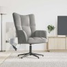 Chaise de relaxation Gris clair Velours 582817582817