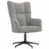 Chaise de relaxation Gris clair Velours 582817582817