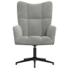 Chaise de relaxation Gris clair Velours 582817582817
