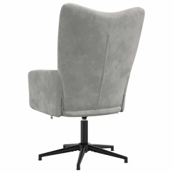 Chaise de relaxation Gris clair Velours 582817582817