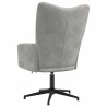 Chaise de relaxation Gris clair Velours 582817582817