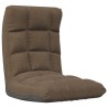 Chaise pliable de sol Marron Tissu 582819582819
