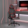 Chaise de jeu Noir et rouge bordeaux Similicuir 582824582824
