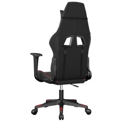 Chaise de jeu Noir et rouge bordeaux Similicuir 582824582824