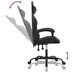 Chaise de jeu Noir Similicuir 582825582825
