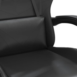 Chaise de jeu pivotante Noir Similicuir 582827582827