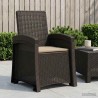 Chaise de jardin inclinable imitant le rotin PP 582829582829