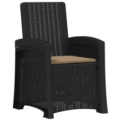 Chaise de jardin inclinable imitant le rotin PP 582829582829