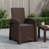Chaise de jardin inclinable imitant le rotin PP 582831582831