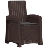 Chaise de jardin inclinable imitant le rotin PP 582831582831