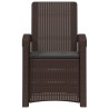 Chaise de jardin inclinable imitant le rotin PP 582831582831