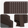 Chaise de jardin inclinable imitant le rotin PP 582831582831