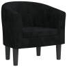 Chaise cabriolet noir velours 582834582834