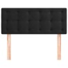 Tête de lit Noir 90x5x78/88 cm Velours 582838582838