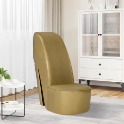 Chaise en forme de chaussure à talon haut Doré Similicuir 582841582841