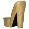 Chaise en forme de chaussure à talon haut Doré Similicuir 582841582841