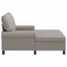 Chaise longue avec coussin Taupe 91 x 157 x 91 cm tissu 582848582848