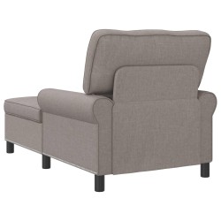 Chaise longue avec coussin Taupe 91 x 157 x 91 cm tissu 582848582848