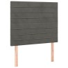 Tête de lit Gris foncé 100x5x118/128 cm Velours 582849582849