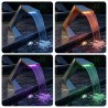 Cascade de piscine avec LED RGB Acier inoxydable Argenté 582850582850