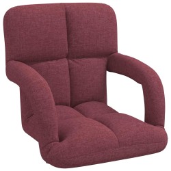Chaise de sol réglable avec accoudoir Bordeaux 582853582853