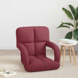 Chaise de sol réglable avec accoudoir Bordeaux 582853582853