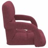 Chaise de sol réglable avec accoudoir Bordeaux 582853582853