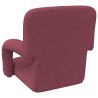 Chaise de sol réglable avec accoudoir Bordeaux 582853582853