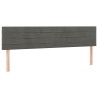 Têtes de lit Gris foncé 200x5x78/88 cm Velours 582860582860