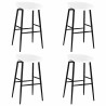 Chaises de bar lot de 4 blanc 582862582862