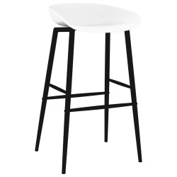 Chaises de bar lot de 4 blanc 582862582862